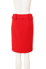 Dolce & Gabbana Statement Buckle Pencil Skirt back @ Recess LA