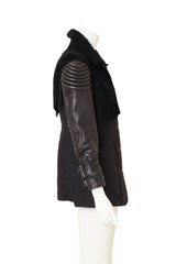 Vintage Jean Paul Gautier 1987 Mixed Media Biker Jacket side @ Recess LA