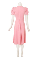 2021 Dolce & Gabbana Bubble Sleeve Bow Midi Dress back @ Recess LA