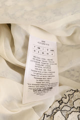 Lace Jacket & Bra Top Set by Christian Dior fabric tag @ Recess LA