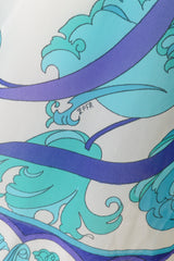 1960's Emilio Pucci for Formfit Rodgers Abstract Floral Sheer Mini Dress logo @ Recess LA