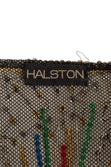 Halston 1980 F/W Fireworks Sequin Evening Jacket label @ Recess LA