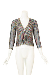 Halston 1980 F/W Fireworks Sequin Evening Jacket @ Recess LA