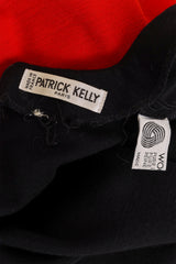 Patrick Kelly Asymmetric Wool Wrap Dress tag @ Recess LA