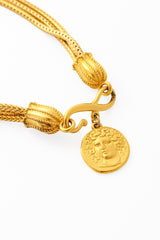 Greek Coin Charm Necklace clasp @ Recess LA
