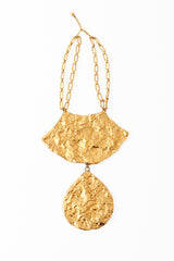 Hammered Plate Drop Necklace by Napier @ Recess LA