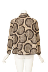 Bonnie Cashin for Sills 1960's Atomic Circle Wool Tweed Jacket back @ Recess LA