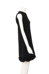 Vintage Guy Laroche Mod Fringe Sheath Dress side @ Recess LA