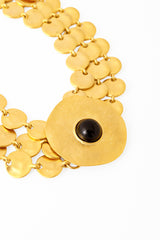 modernist hammered disc necklace close up @ Recess LA