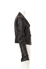 Rick Owens Calf Leather Stooges Moto Jacket side @ Recess LA
