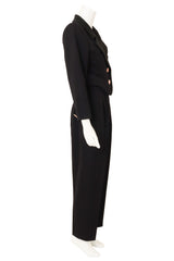Crystal Button Suit Set by Yves Saint Laurent on mannequin side @ Recess LA