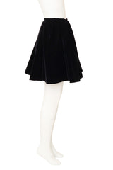 Flared Velvet Circle Skirt side profile @ Recess LA