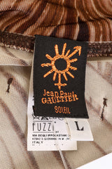 Vintage Jean Paul Gaultier Palm Mesh Tiered Midi Dress label @ Recess LA