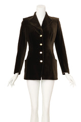Structured dutch velvet blazer by Vivienne Westwood @ Recess LA