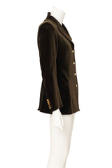 Structured dutch velvet blazer by Vivienne Westwood side profile @ Recess LA