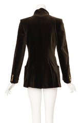 Structured dutch velvet blazer by Vivienne Westwood back @ Recess LA