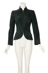 Quilted suede jacket by Gucci on mannequin @ Recess LA
