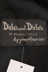 Vintage Dicker And Dicker Multi Fur Swing Coat label @ Recess LA