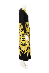 Vintage Mr. Dino Geometric Sunburst Shawl Dress side @ Recess LA
