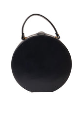 Circular Leather Clock Bag back @ Recess LA