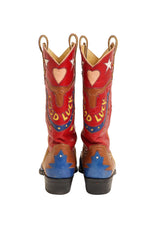 Vintage Rocketbuster Good Luck Longhorn Cowboy Boots back @ Recess LA