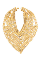 Vintage Disc Mesh Bib Necklace @ Recess LA