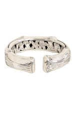 Vintage John Hardy Sterling Bamboo Hinge Cuff Bracelet back @ Recess LA