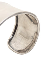 Vintage Sterling Smooth Cuff Bracelet stamp @ Recess LA
