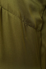 Givenchy Olive Silk Bias Gown snag @ Recess LA