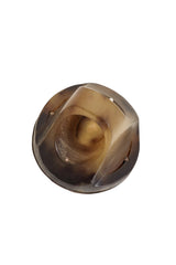 Vintage Hammered Sterling Wood Finish Ring inside @ Recess LA