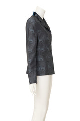 Lace motif blazer by Richard Tyler on mannequin side @ Recess LA