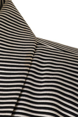 striped jacket by Saint Laurent on mannequin collar stain @ Recess LA