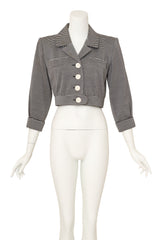 striped jacket by Saint Laurent on mannequin @ Recess LA