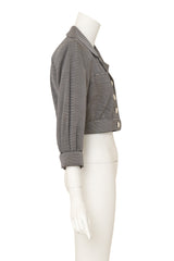 striped jacket by Saint Laurent on mannequin side @ Recess LA