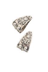 Vintage Sterling Studded Geometric Earrings close @ Recess LA