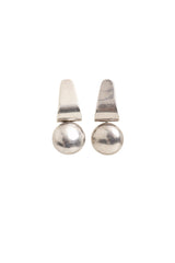 Vintage Sterling Sculptural Ball Drop Earrings @ Recess LA