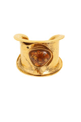Amber Cabochon Cuff by Yves Saint Laurent @ Recess LA