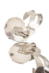 Vintage Sterling Nautilus Shell Earrings sterling stamps @ Recess LA