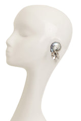 Vintage Sterling Nautilus Shell Earrings on mannequin @ Recess LA
