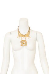 Unsigned Vintage Ornate Bird Statement Necklace on mannequin @ Recess LA