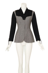 houndstooth jacket by Mugler on mannequin @ Recess LA