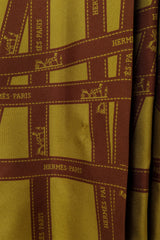 Hermes Silk Ribbon Print Shirt Dress snag @ Recess LA