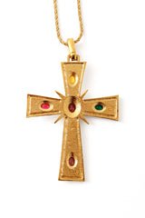 Byzantine Cross Necklace by Nina Ricci back of pendant @ Recess LA