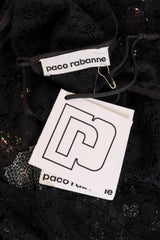 Floral Chainmail Lace Shift Dress by Paco Rabanne tags @ Recess LA