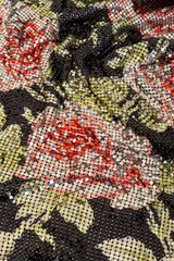 Floral Chainmail Lace Shift Dress by Paco Rabanne close up of material @ Recess LA
