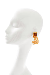 Lattice earrings by Dominque Aurientis on mannequin @ Recess LA