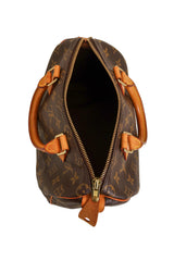 Monogram Canvas Speedy 30 Bag side by Louis Vuitton bag opening @ Recess LA