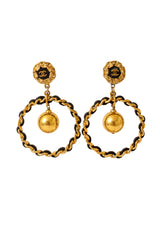 chain hoop earrings by Chanel @ Recess LA