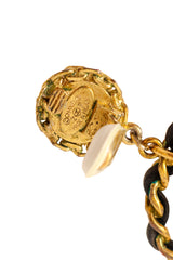 chain hoop earrings by Chanel stamp @ Recess LA