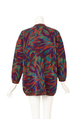 Vintage Missoni Abstract Leaf Knit Cardigan on mannequin back @ Recess LA